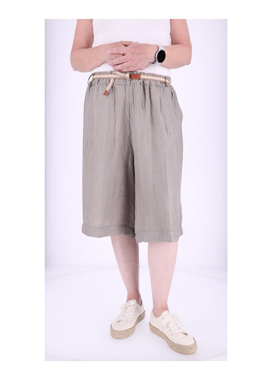 Short Damen Oversize Musselin