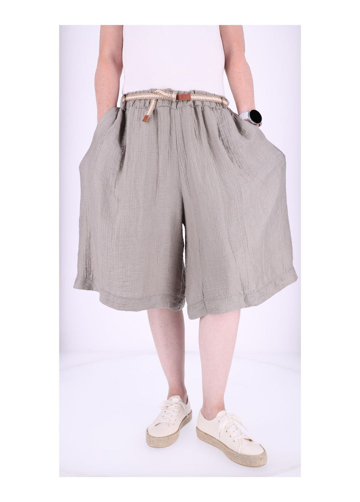 Short Damen Oversize Musselin