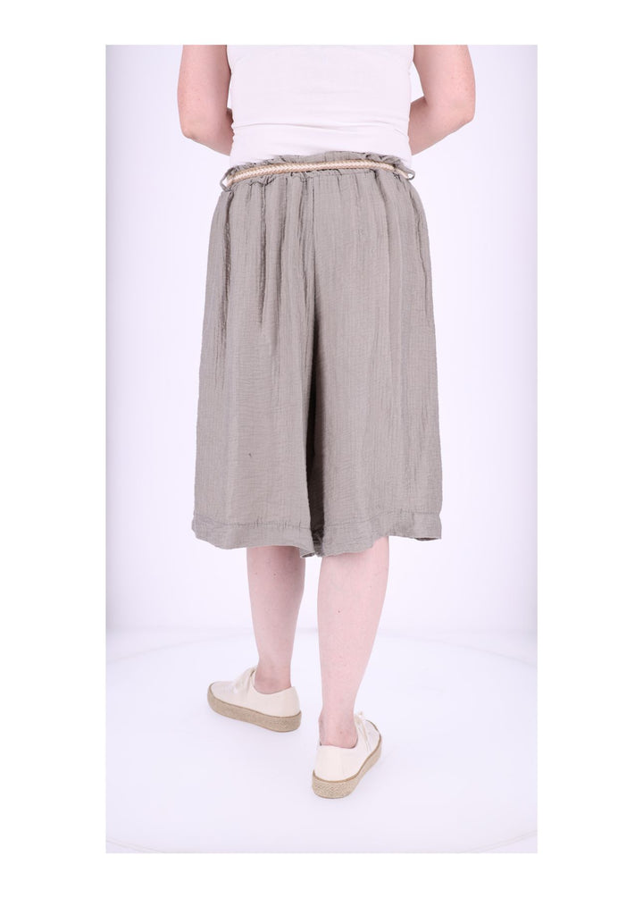 Short Damen Oversize Musselin