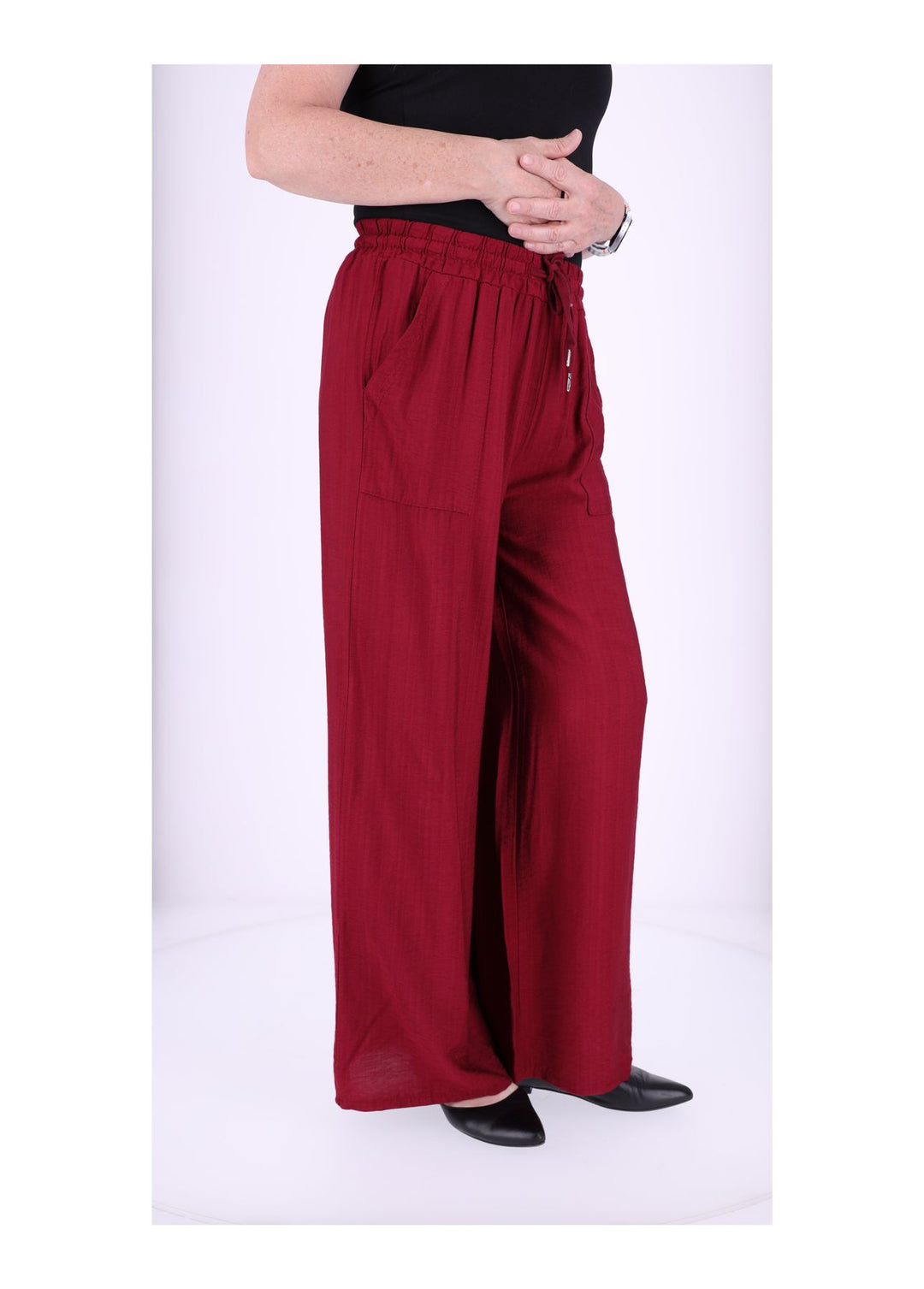 Hose Damen Viskose Struktur