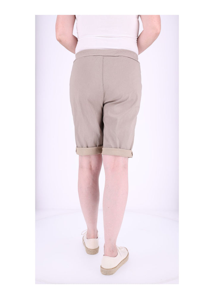 Joggingshort Damen angedeutete Knopfleiste