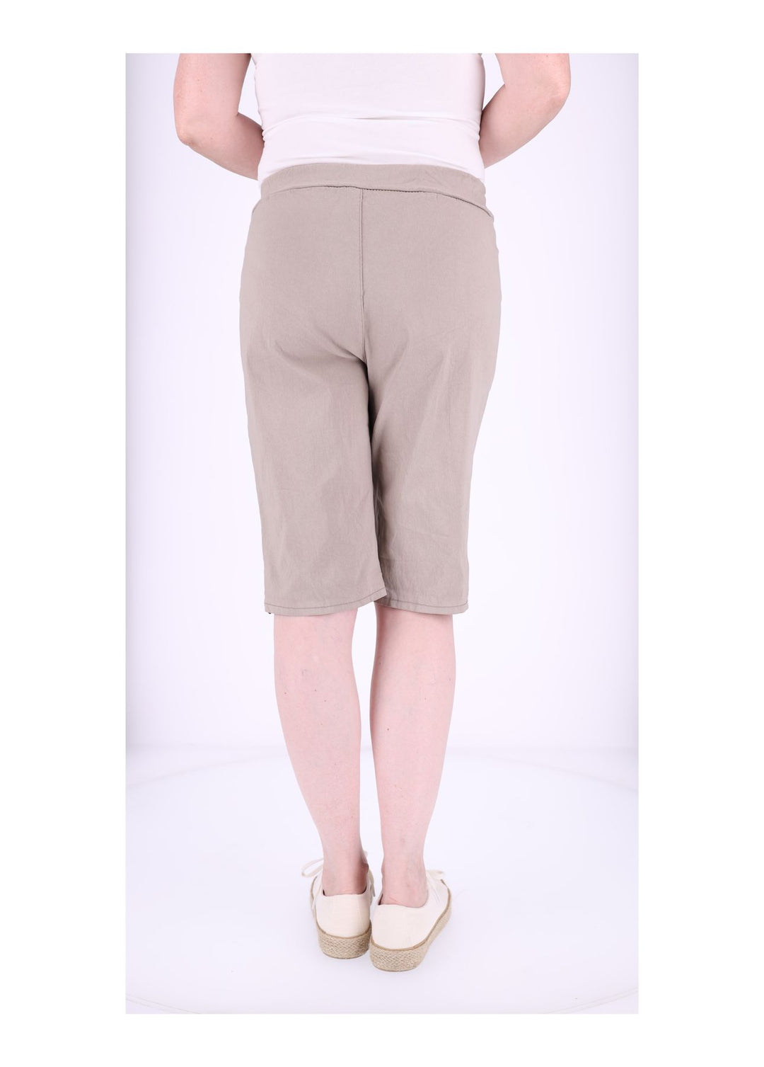 Joggingshort Damen angedeutete Knopfleiste