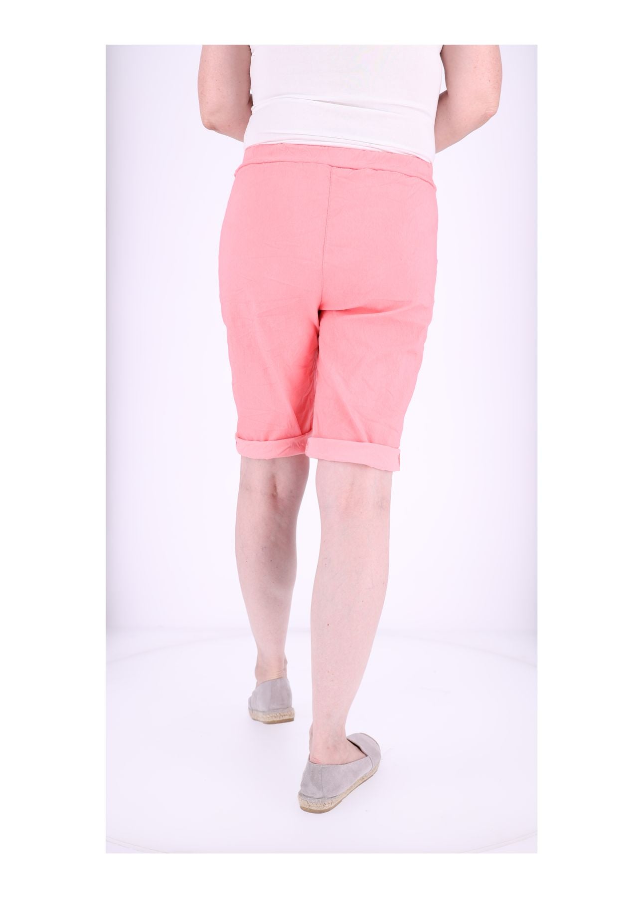 Joggingshort Damen angedeutete Knopfleiste