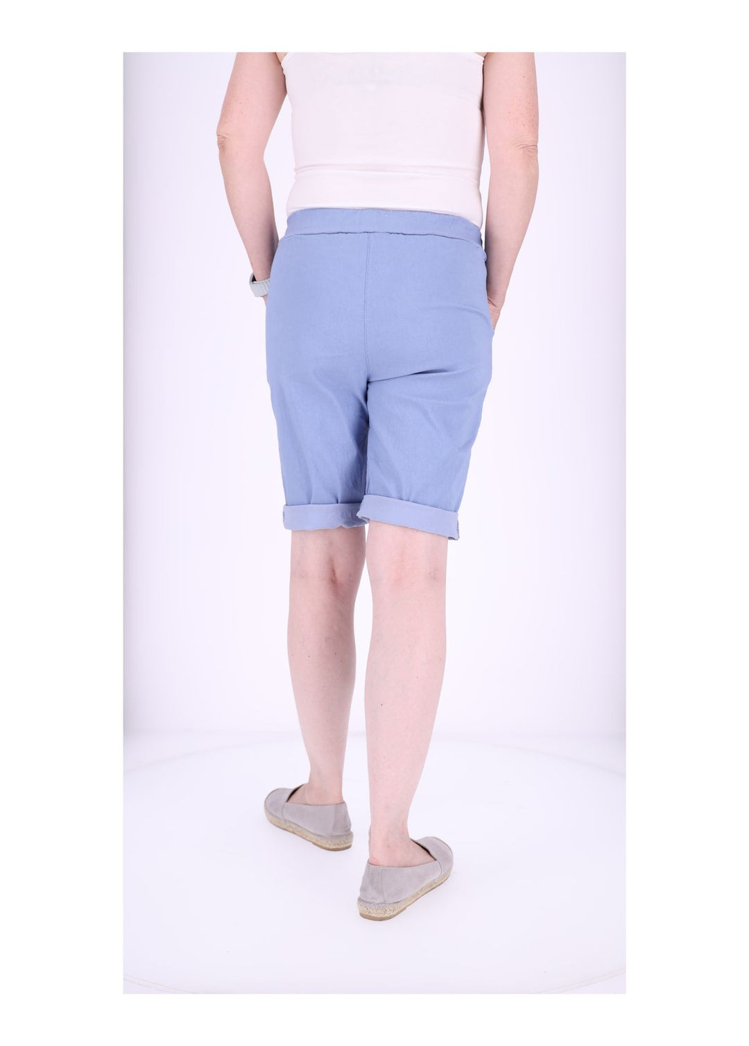 Joggingshort Damen angedeutete Knopfleiste