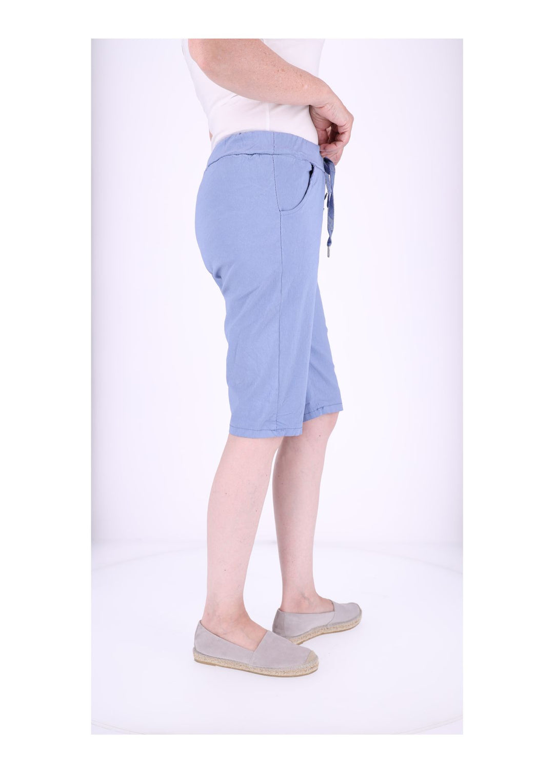 Joggingshort Damen angedeutete Knopfleiste