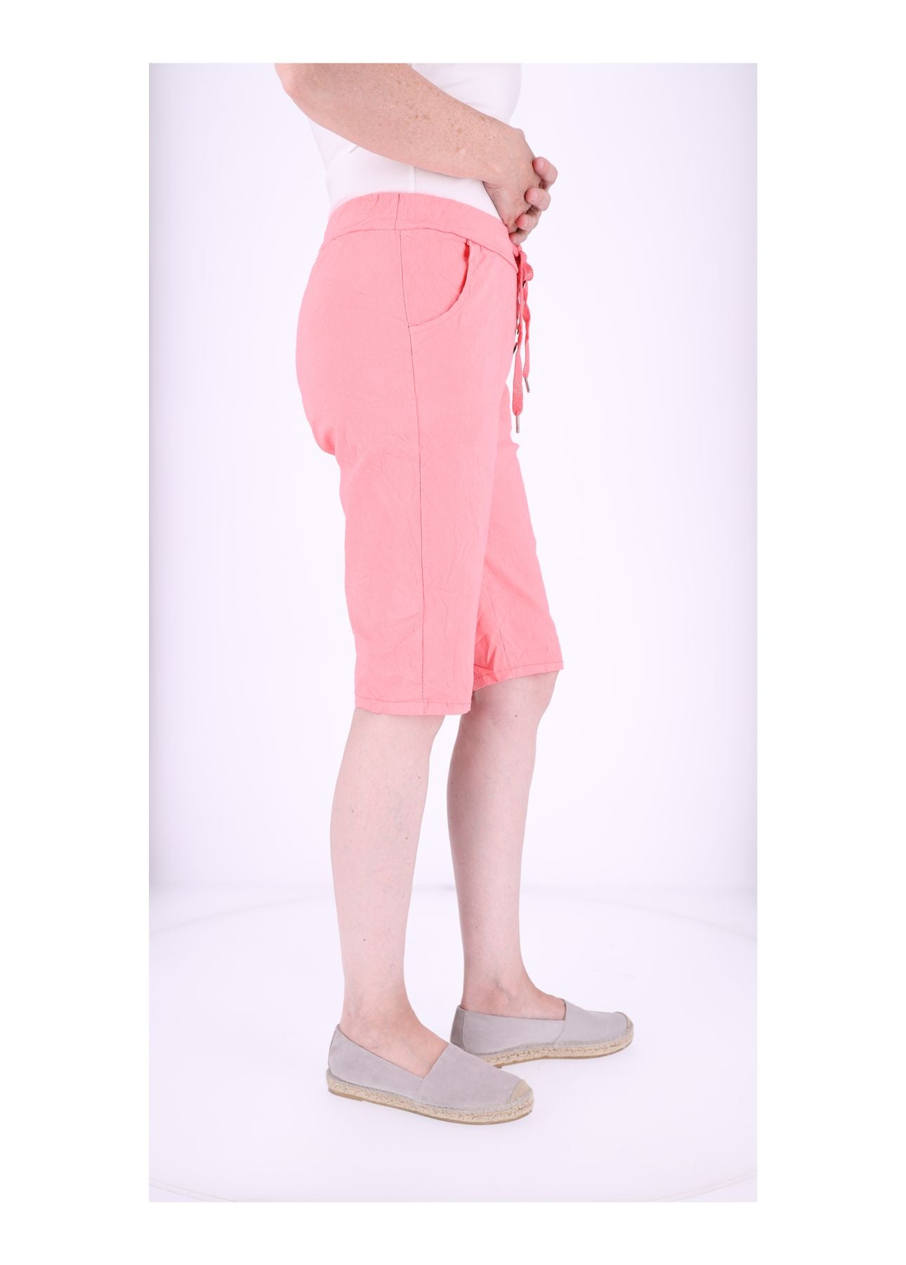 Joggingshort Damen angedeutete Knopfleiste