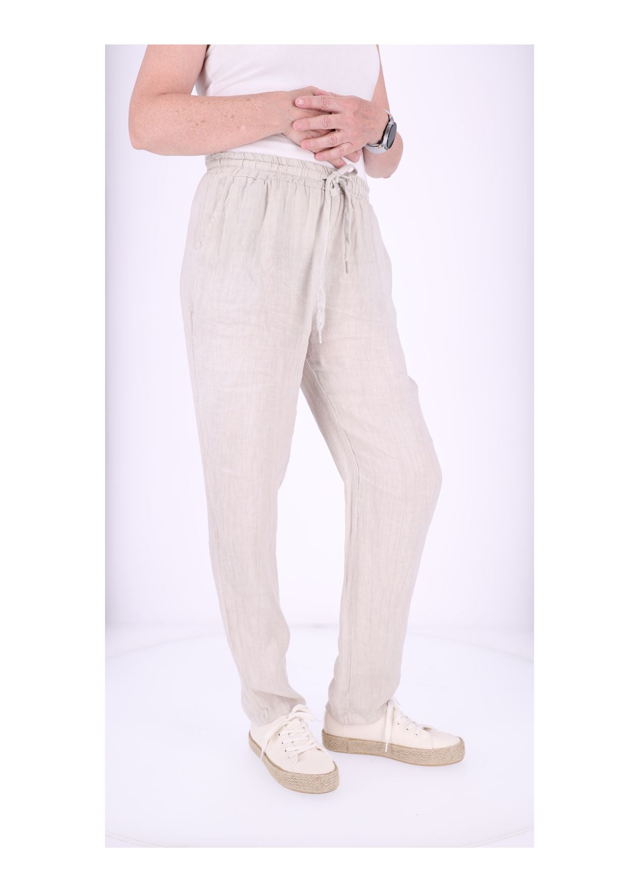 Leinenhose Damen Schlupfhose