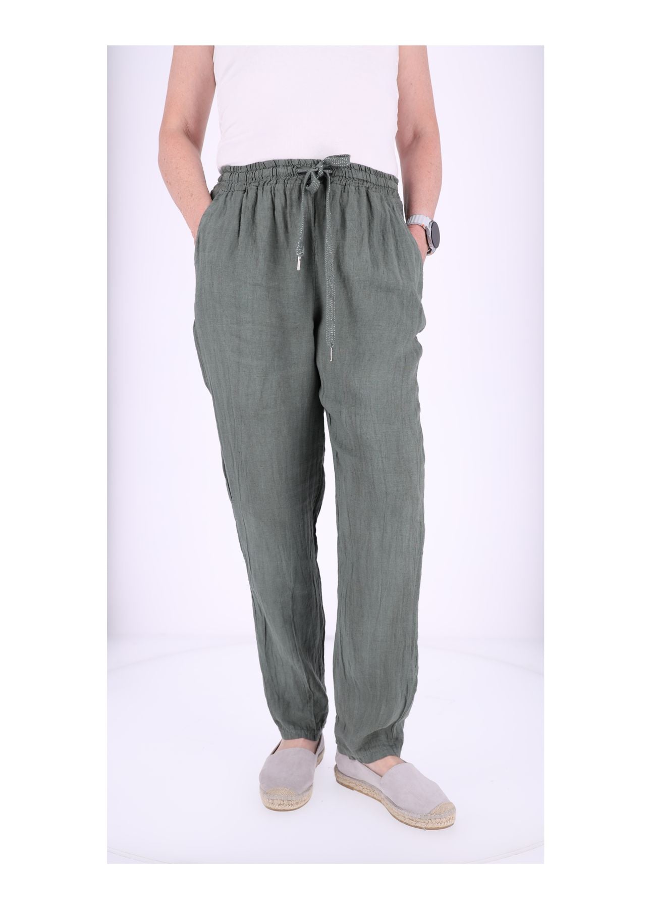 Leinenhose Damen Schlupfhose