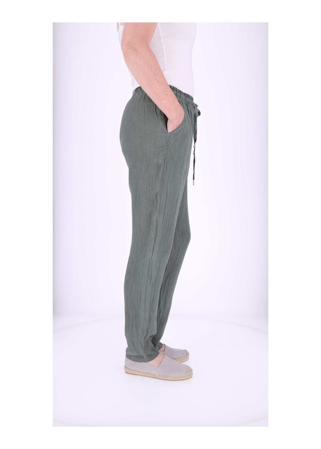Leinenhose Damen Schlupfhose