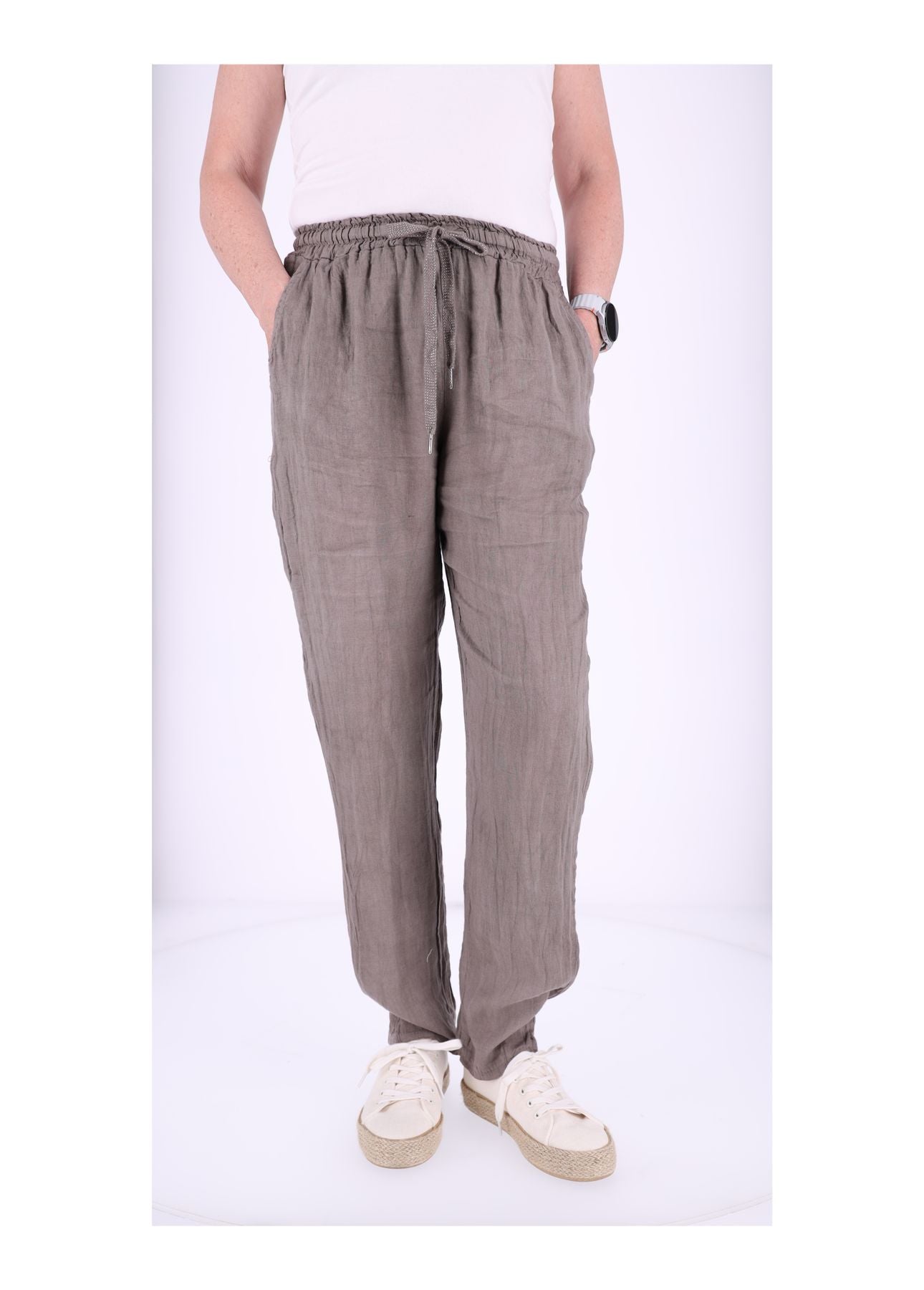 Leinenhose Damen Schlupfhose