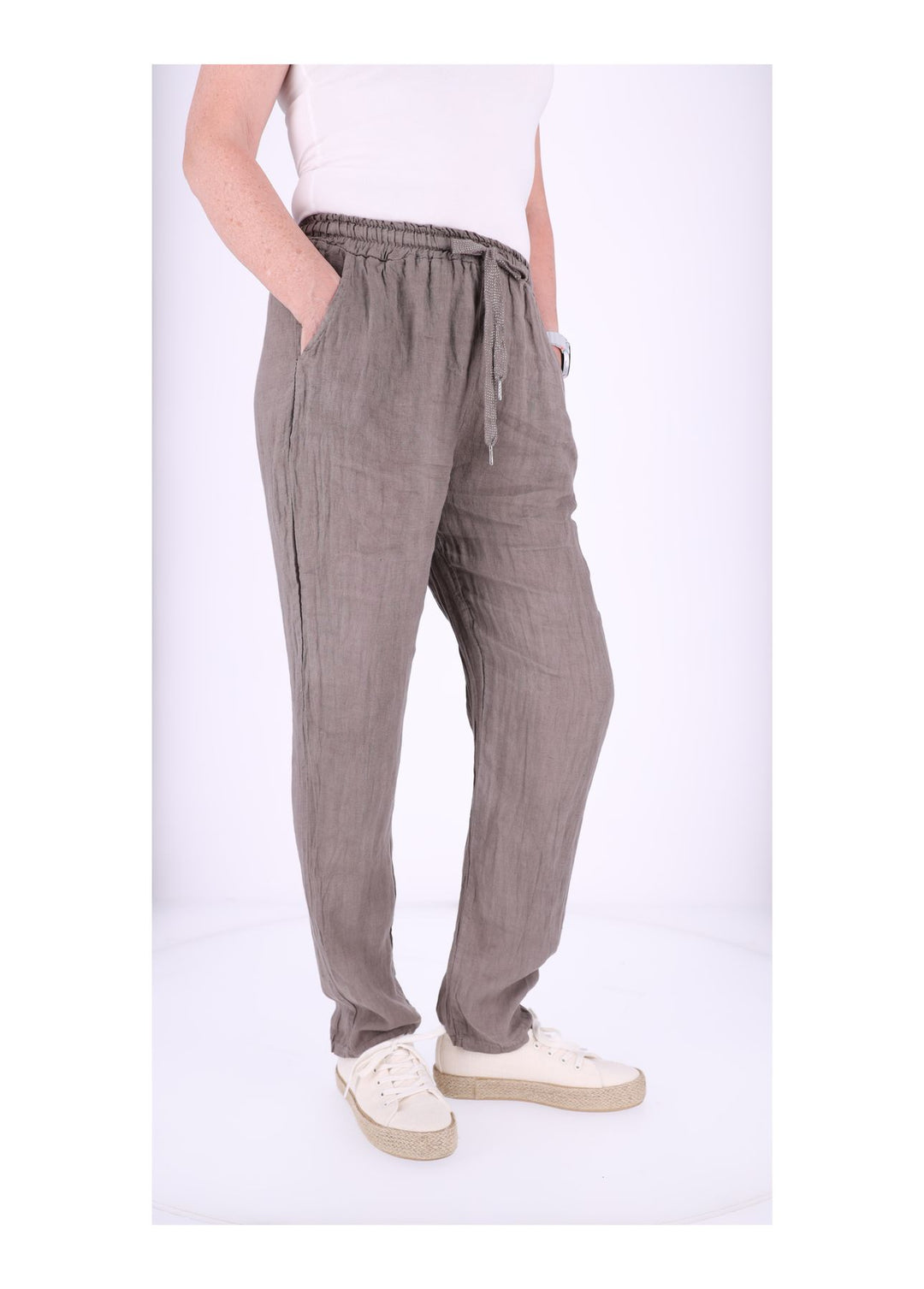 Leinenhose Damen Schlupfhose