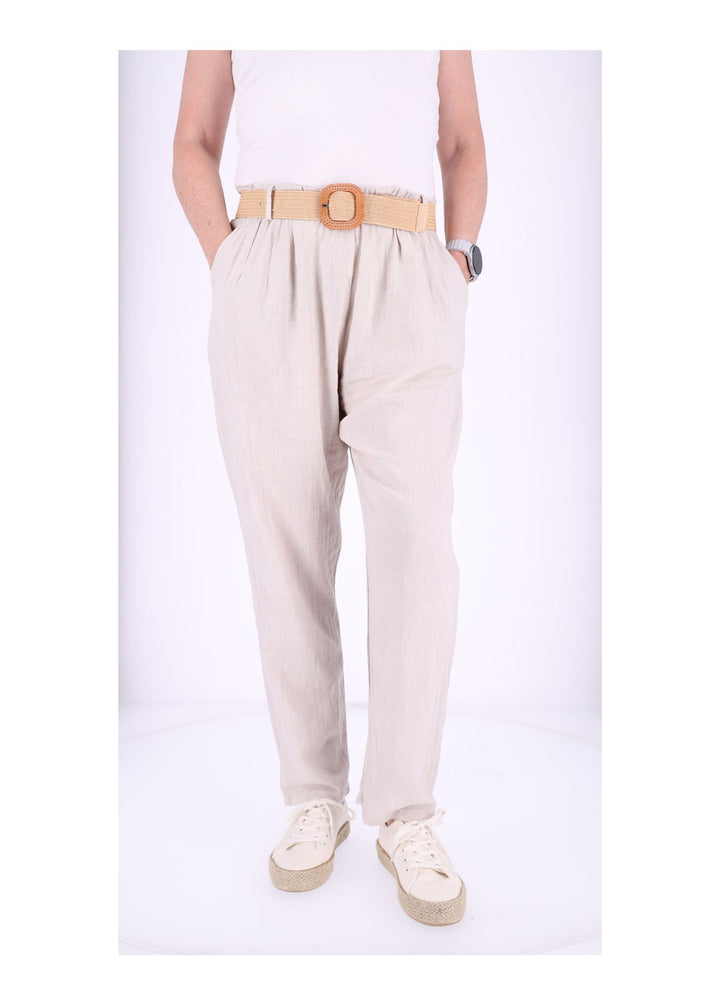 Leinenhose Damen mit Gürtel