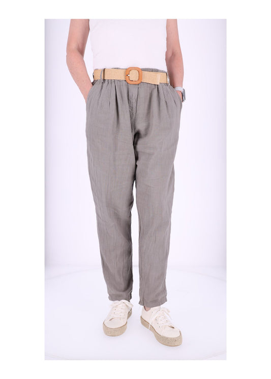 Leinenhose Damen mit Gürtel