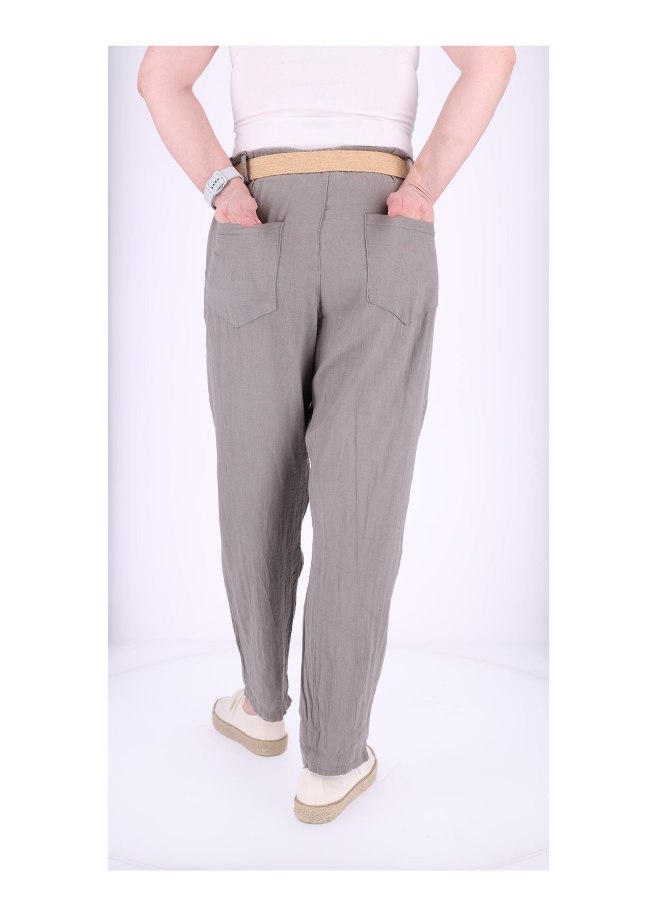 Leinenhose Damen mit Gürtel
