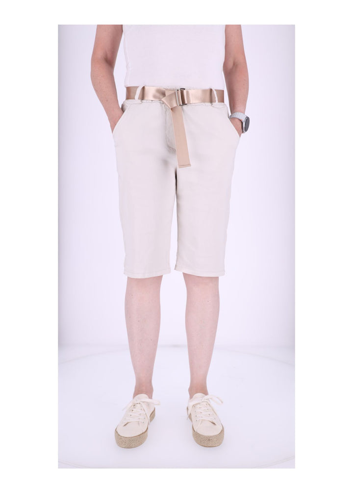 Bermuda Damen Gummizug Gürtel