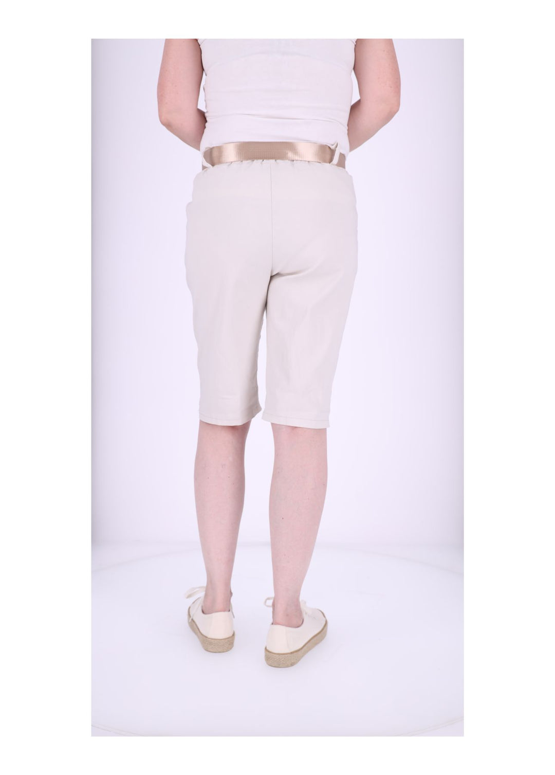 Bermuda Damen Gummizug Gürtel