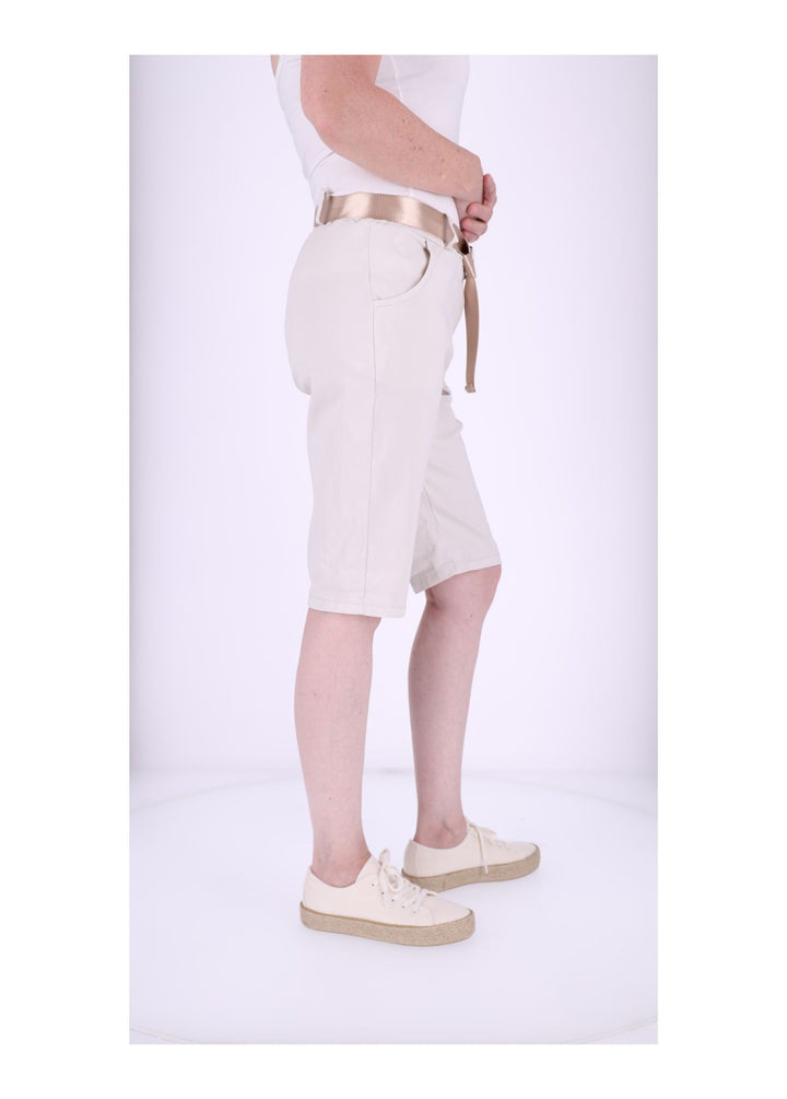 Bermuda Damen Gummizug Gürtel