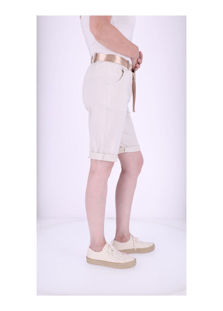 Bermuda Damen Gummizug Gürtel