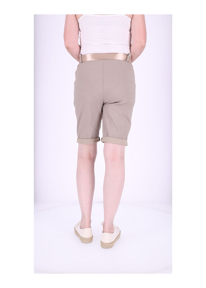 Bermuda Damen Gummizug Gürtel