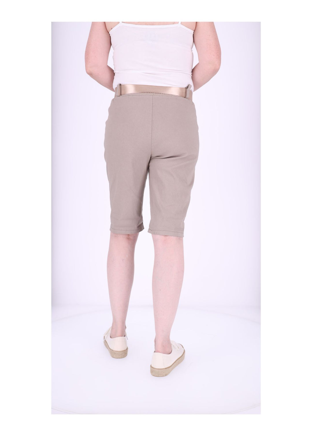 Bermuda Damen Gummizug Gürtel