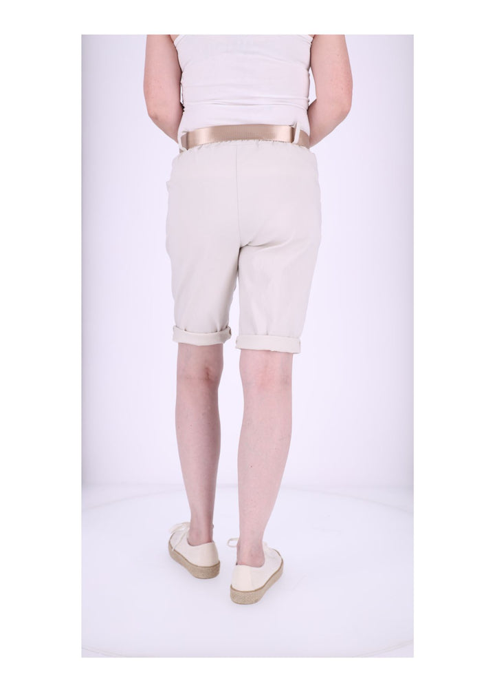 Bermuda Damen Gummizug Gürtel