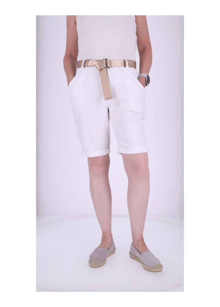 Bermuda Damen Gummizug Gürtel