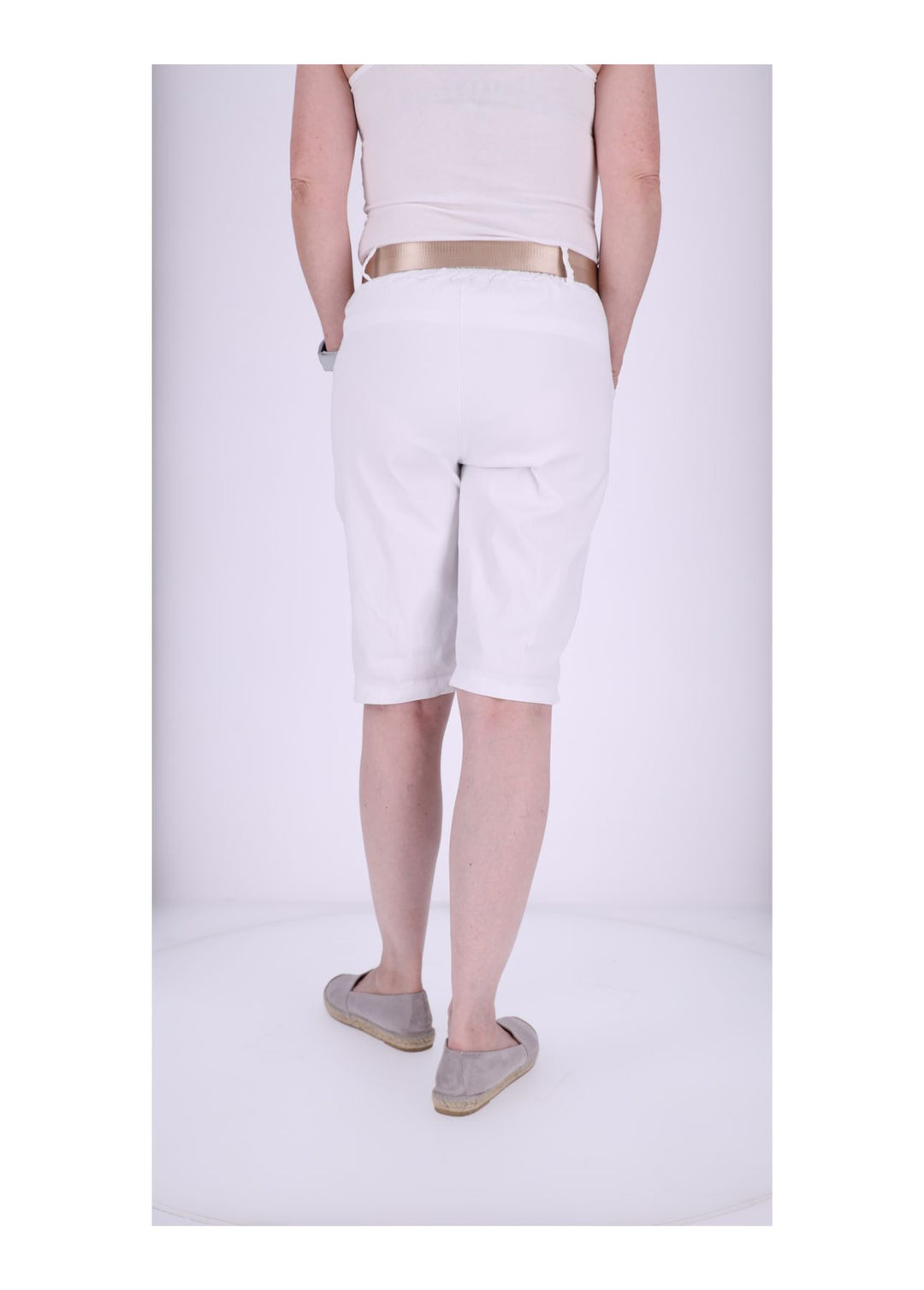 Bermuda Damen Gummizug Gürtel