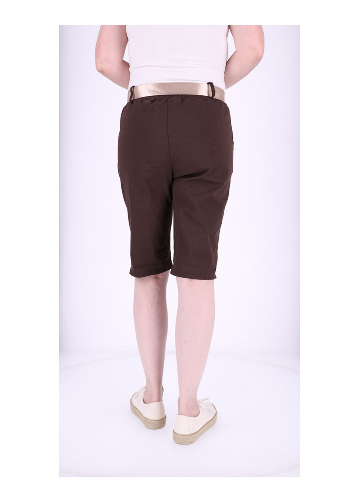 Bermuda Damen Gummizug Gürtel