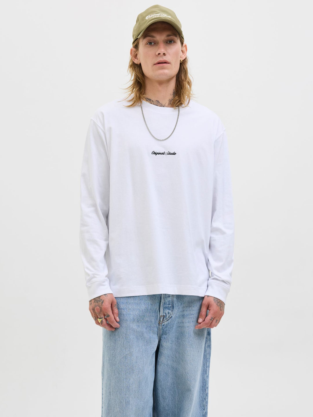 Herren JORNORREBRO EMB TEE LS CREW NECK