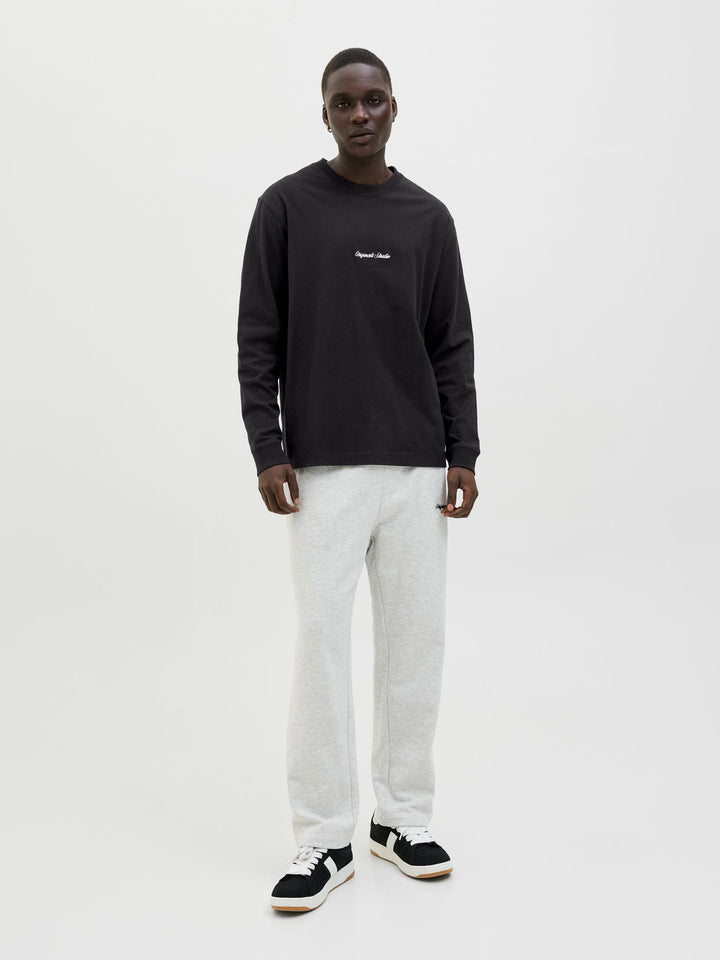 Herren JORNORREBRO EMB TEE LS CREW NECK