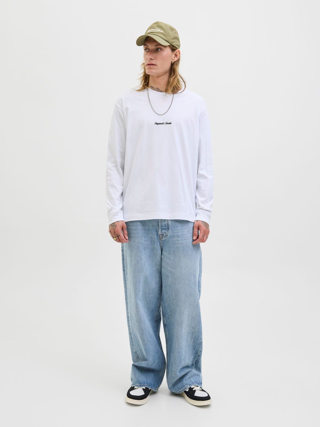 Herren JORNORREBRO EMB TEE LS CREW NECK