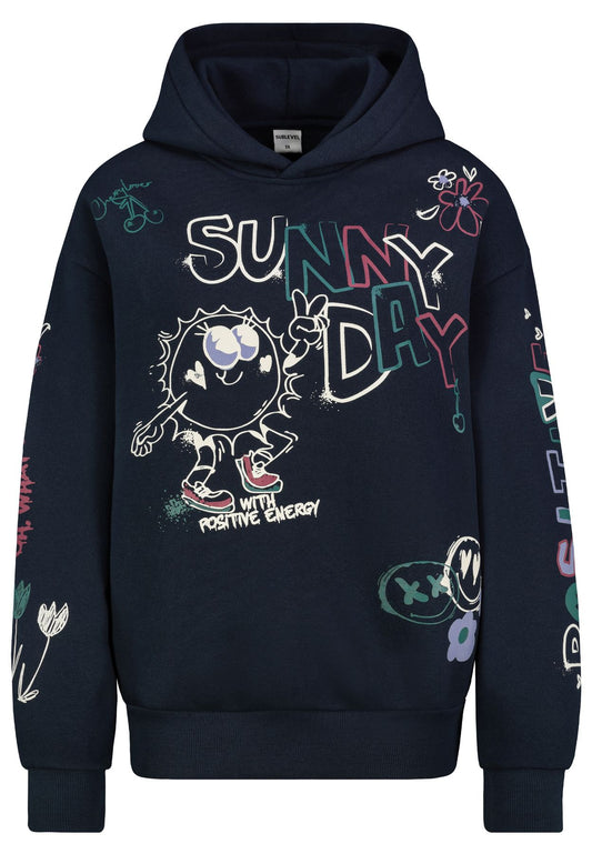Damen DOB Sweat, langarm, Kapuze mit Abnä