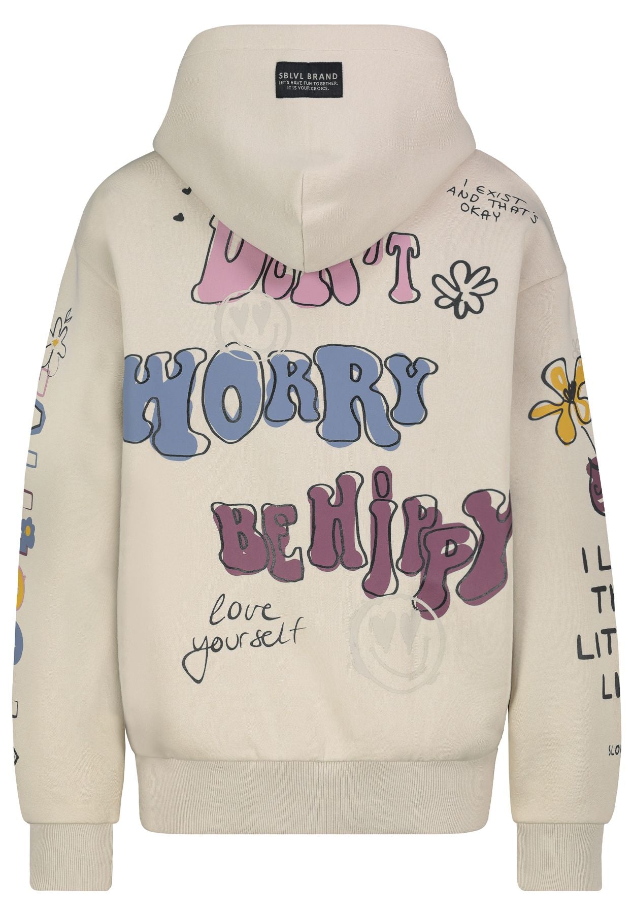 Damen DOB Sweat, langarm, Kapuze mit Abnä