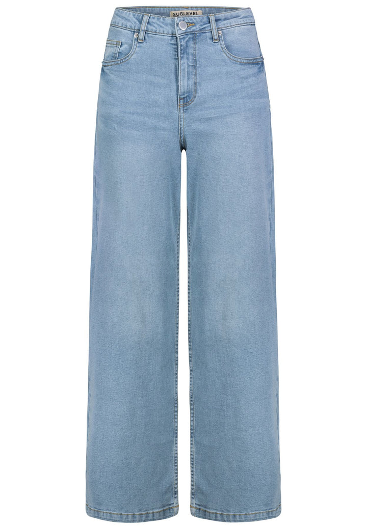 Damen DOB Denim, 5-pocket, weites Bein,