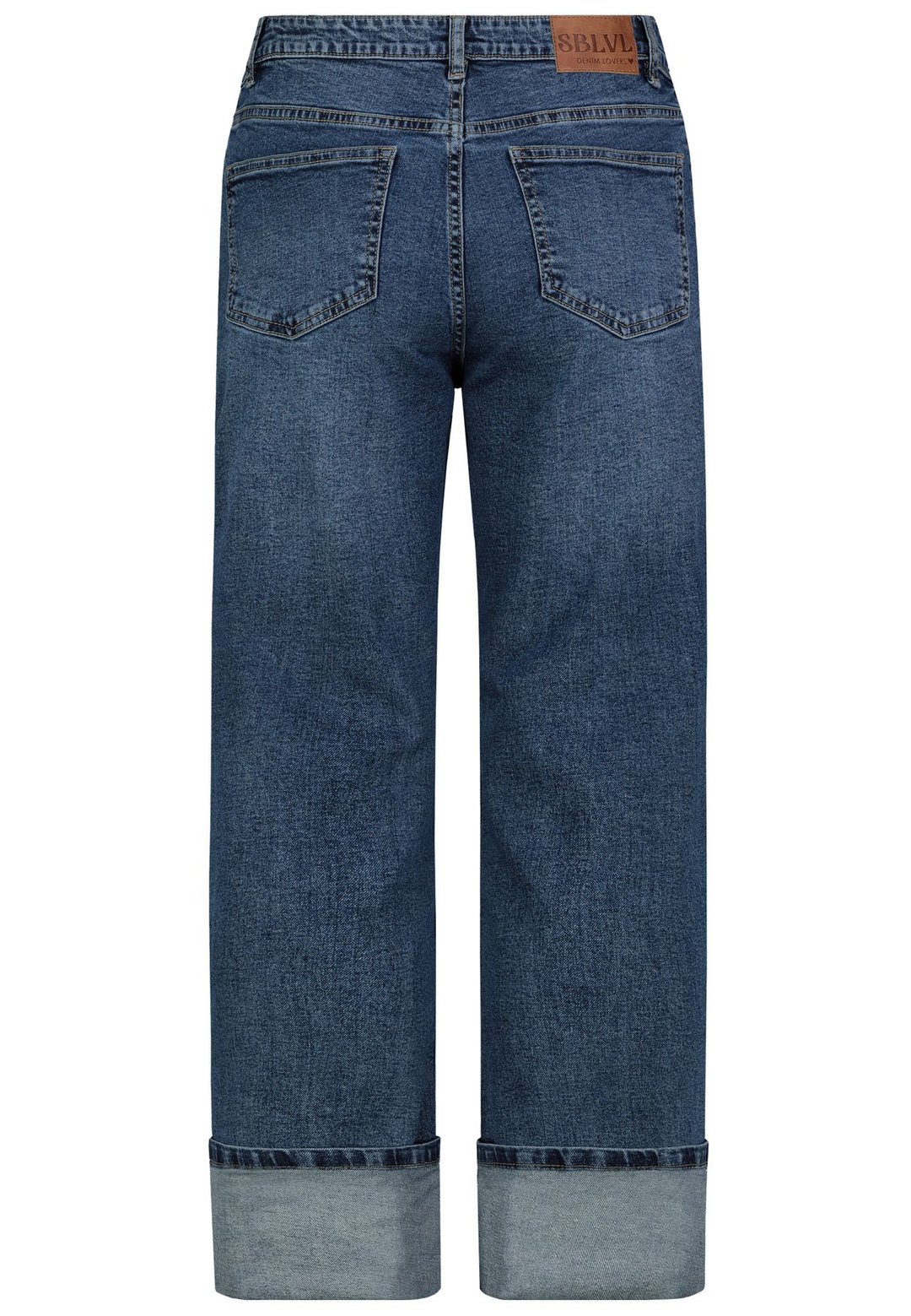 Damen DOB Jeans Hose, gerades weites Bein