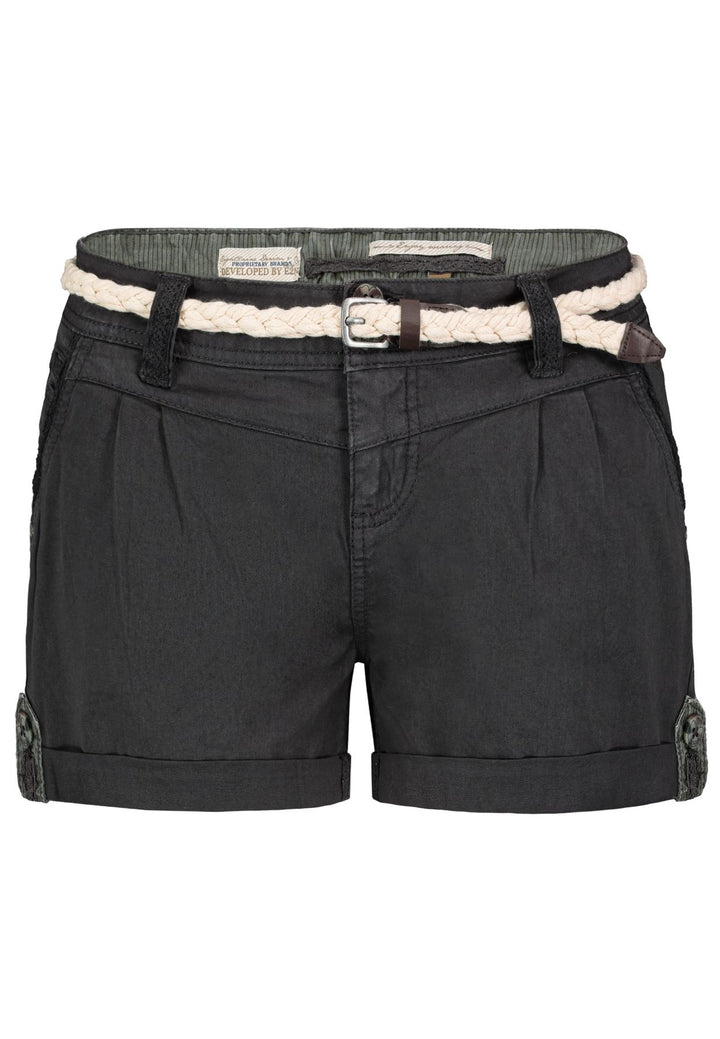Damen DOB Shorts, Falten vorne, Passe,