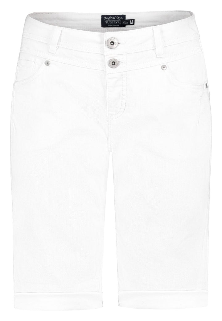 Damen DOB Bermuda,Passe vorn,Knopffly,