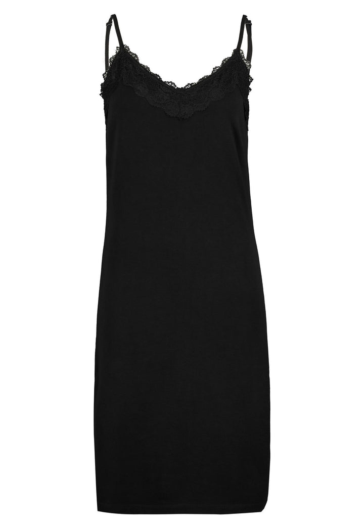 Damen DOB Kleid,Spitzenblende am