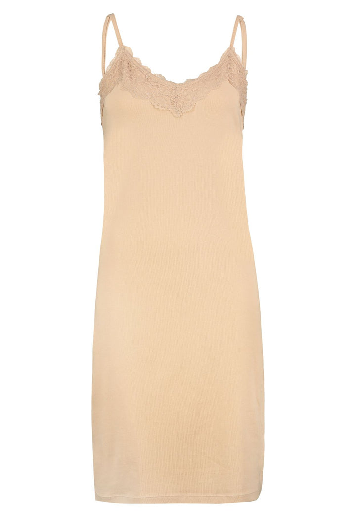 Damen DOB Kleid,Spitzenblende am