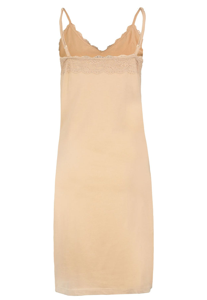 Damen DOB Kleid,Spitzenblende am