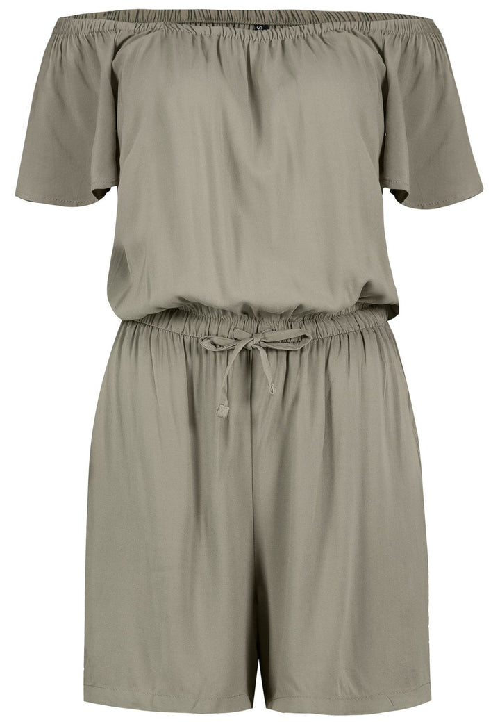 Damen DOB Jumpsuit, CarmenAusschnitt mit