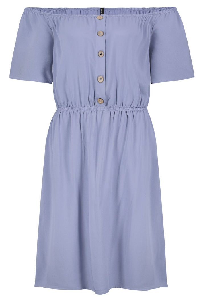 Damen DOB Carmenkleid, Kurzarm, Raglan,