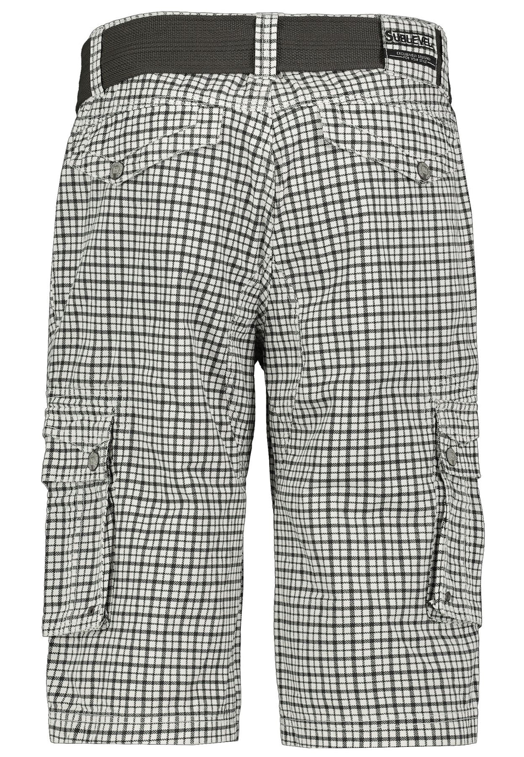 Herren HAKA Cargo Short,Karo Druck, schräg