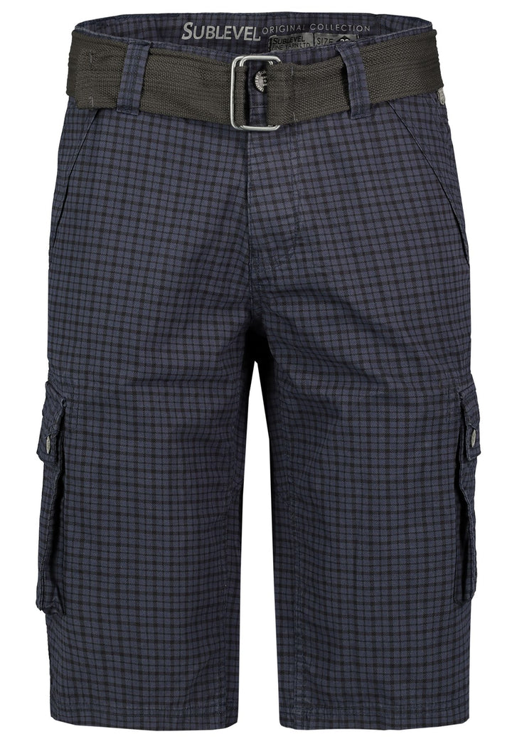 Herren HAKA Cargo Short,Karo Druck, schräg