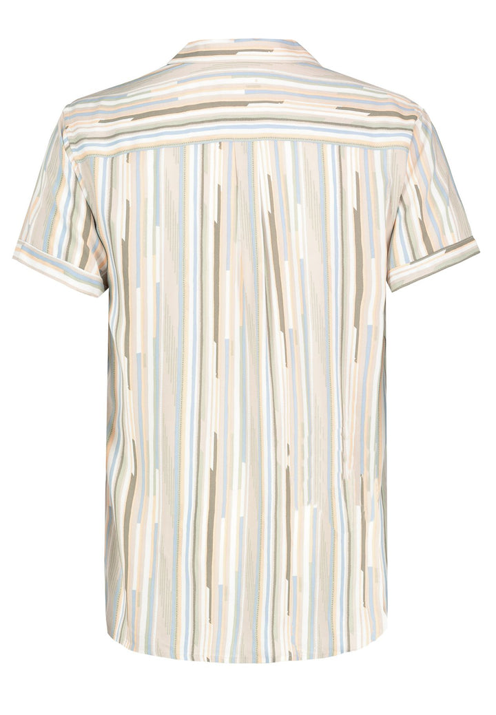 Herren Hemd, Allover, kurzarm mit Blende,