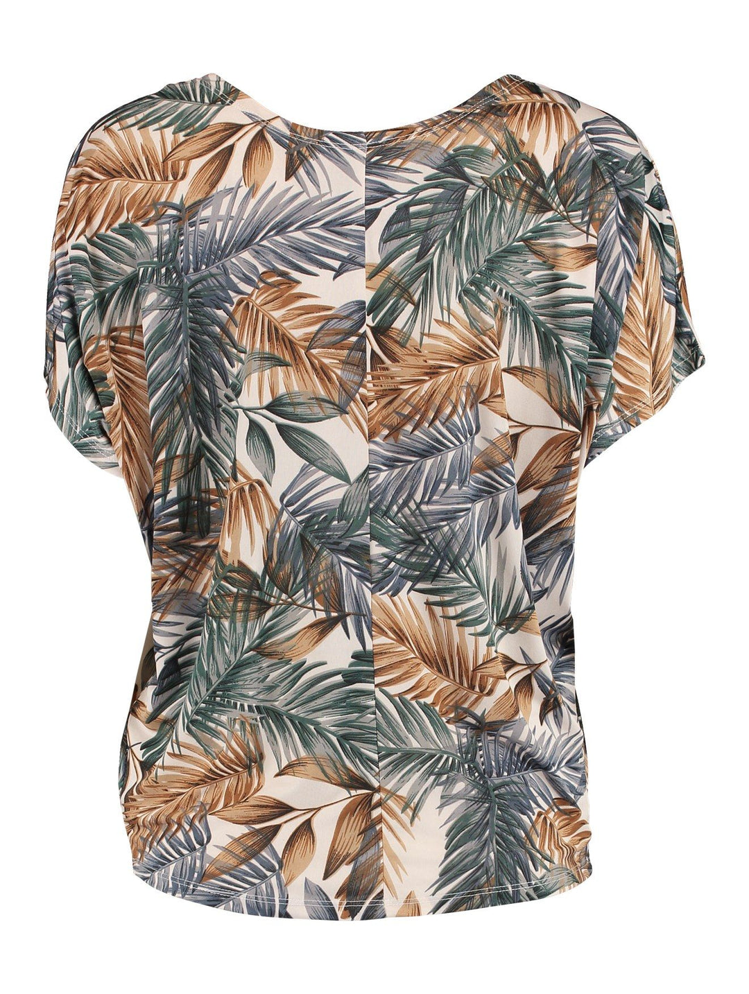 Hailys Damen T-Shirt Beige V-Ausschnitt