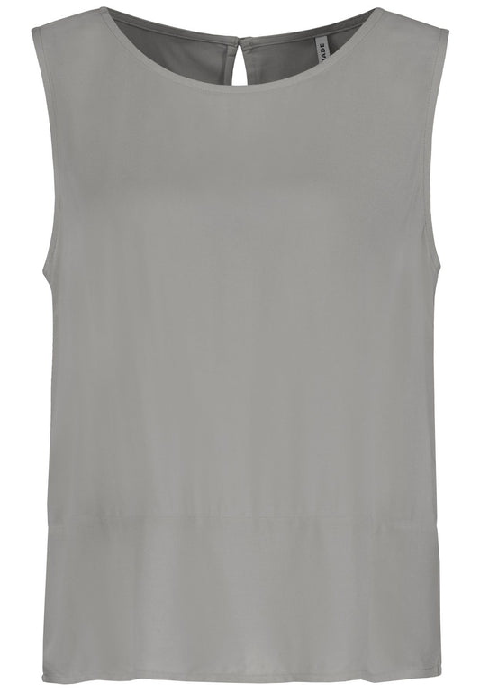 Damen DOB Bluse, ohne Ärmel, Rundhals mit