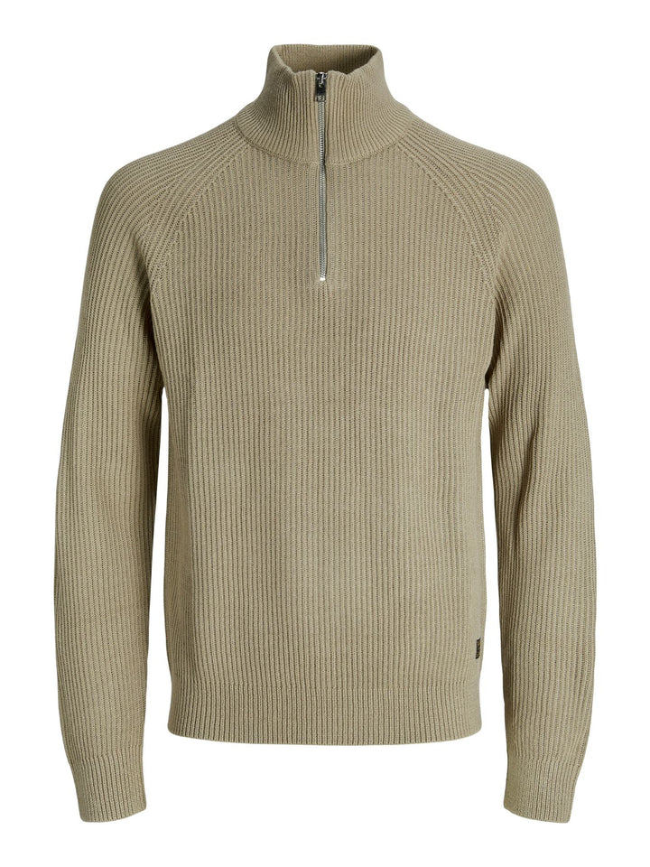 Herren JJPANNEL KNIT HALF ZIP AW25