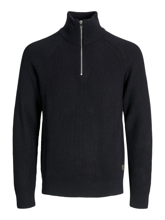 Herren JJPANNEL KNIT HALF ZIP AW25
