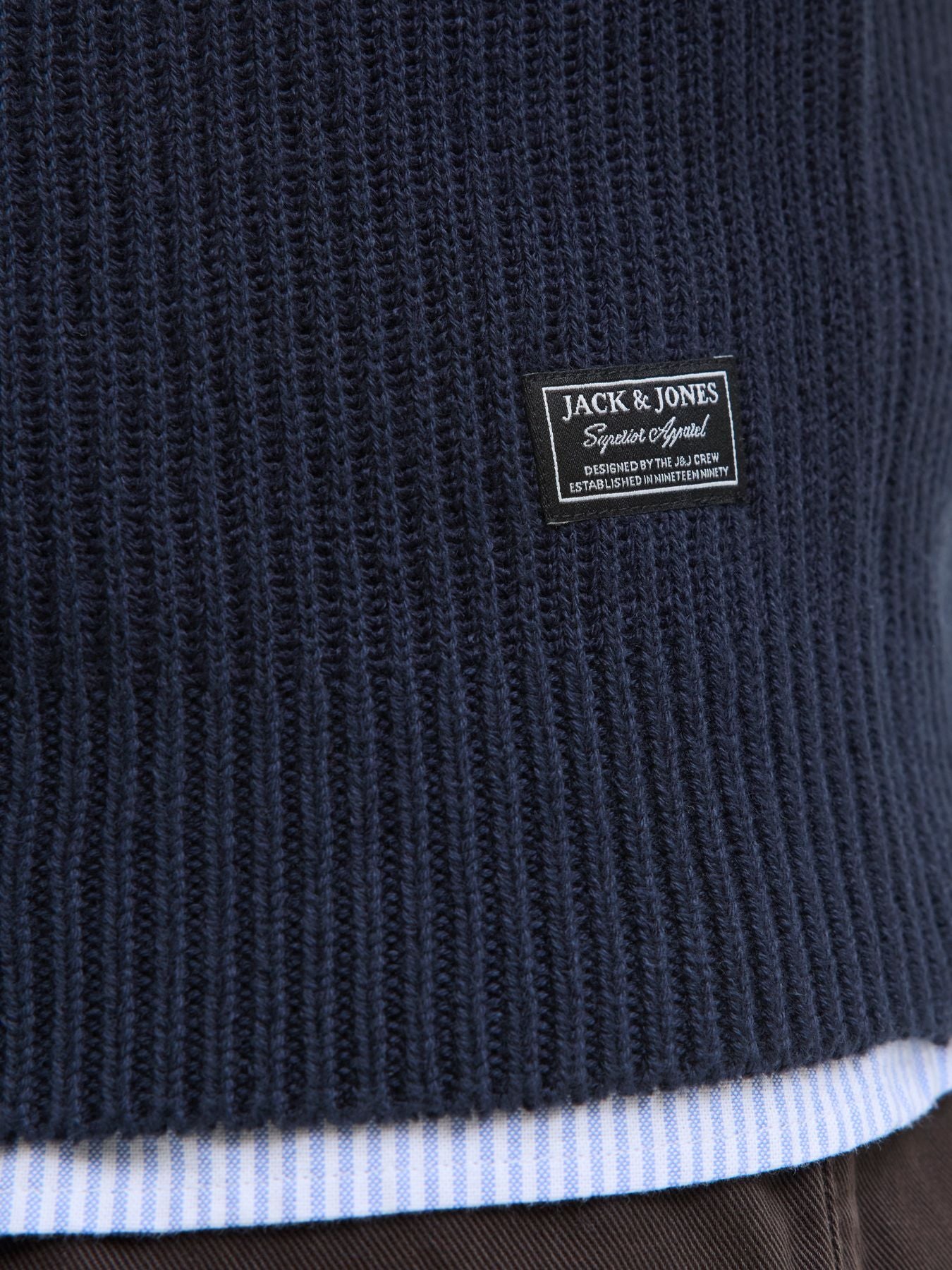 Herren JJPANNEL KNIT HALF ZIP AW25